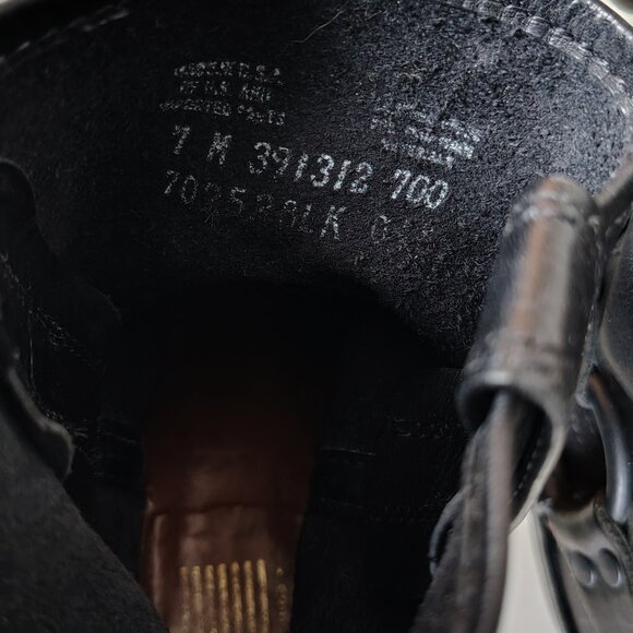 Black Leather Square toe Boot size 7.5 - Picture 7 of 7